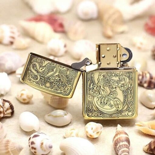 Zippo Brass Kỳ Lân - BRC04 - Hình ảnh 4