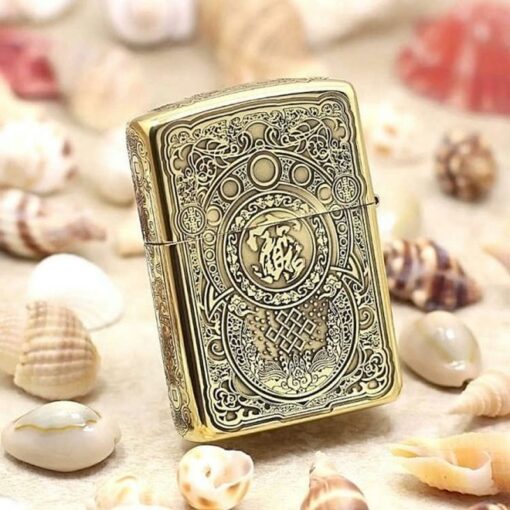 Zippo Brass Kỳ Lân - BRC04 - Hình ảnh 3