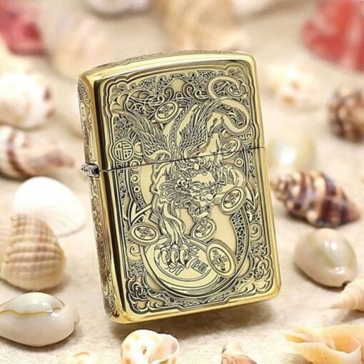 Zippo Brass Kỳ Lân - BRC04 - Hình ảnh 2