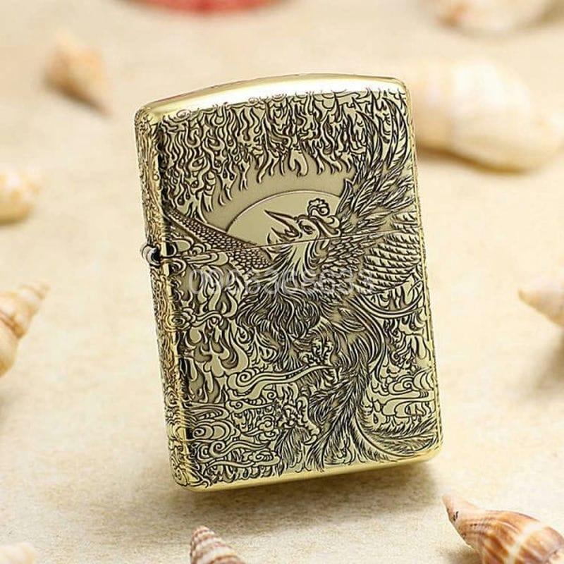Zippo Brass Phượng Hoàng Lửa - BRC14 - Hình ảnh 2