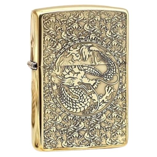 Zippo Brass Rồng Phượng - BRC21