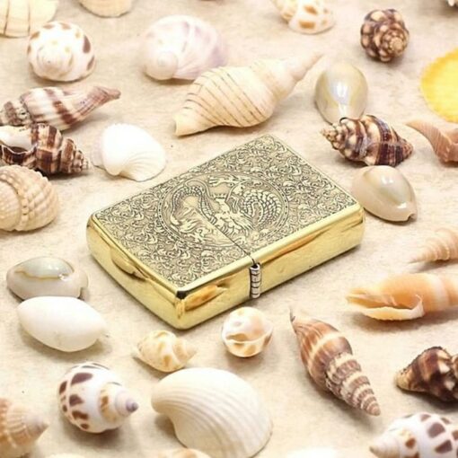 Zippo Brass Rồng Phượng - BRC21 - Hình ảnh 6