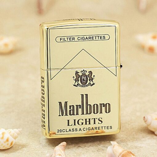 Zippo Brass Thiết Kế Vỏ Bao Marlboro - BRC32 - Hình ảnh 3