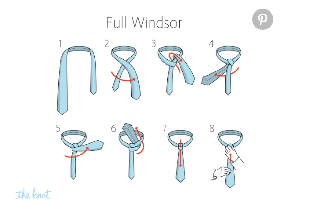 Cách thắt cà vạt một nút thắt đầy đủ