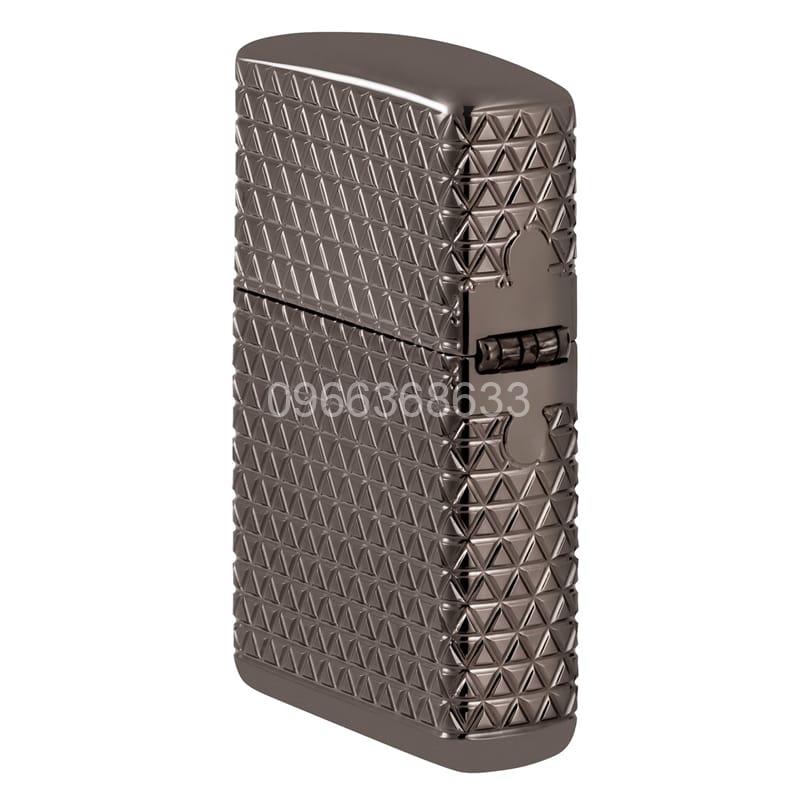 Zippo Armor MultiCut Diamond Pattern with Crystals Black Ice - 46316 - Hình ảnh 5