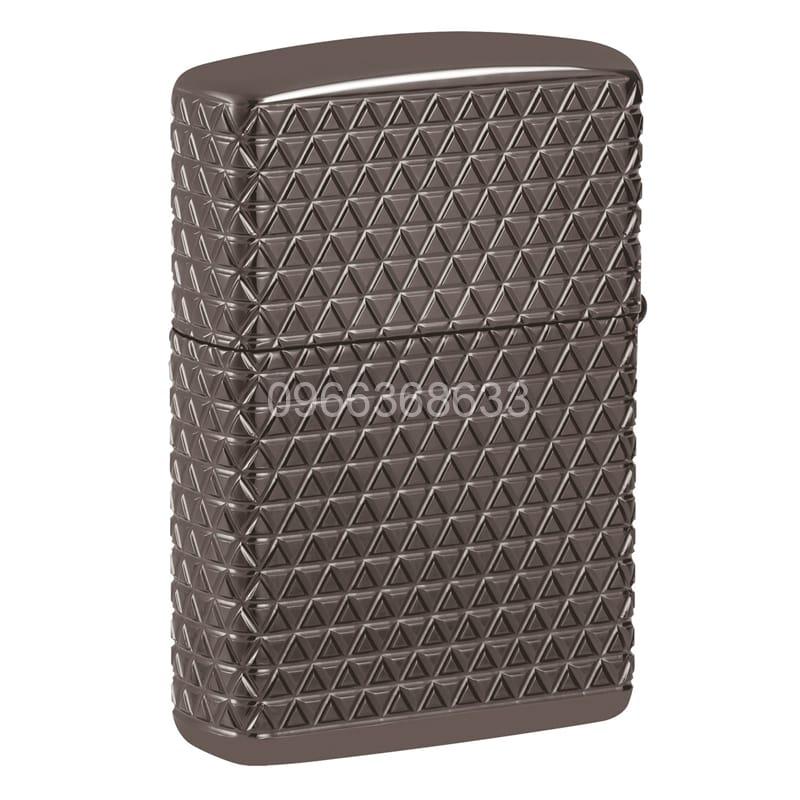 Zippo Armor MultiCut Diamond Pattern with Crystals Black Ice - 46316 - Hình ảnh 3
