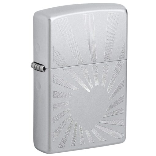 Zippo Love Radiates Engraved Satin Chrome - 46480