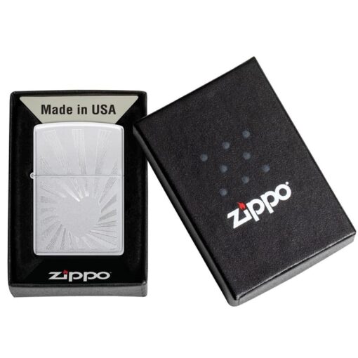 Zippo Love Radiates Engraved Satin Chrome - 46480 - Hình ảnh 7