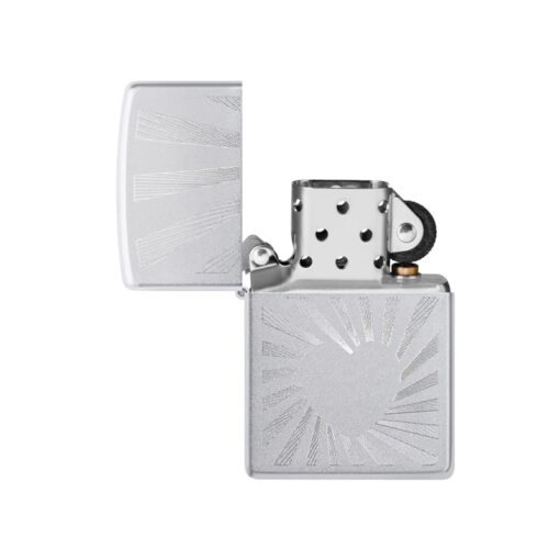 Zippo Love Radiates Engraved Satin Chrome - 46480 - Hình ảnh 2
