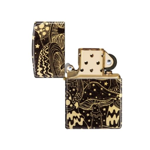 Zippo Mushroom Drift 540 Fusion Tumbled Brass - 46277 - Hình ảnh 2