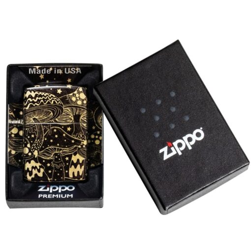 Zippo Mushroom Drift 540 Fusion Tumbled Brass - 46277 - Hình ảnh 10