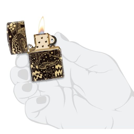 Zippo Mushroom Drift 540 Fusion Tumbled Brass - 46277 - Hình ảnh 9