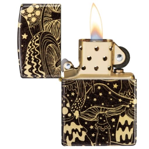 Zippo Mushroom Drift 540 Fusion Tumbled Brass - 46277 - Hình ảnh 8