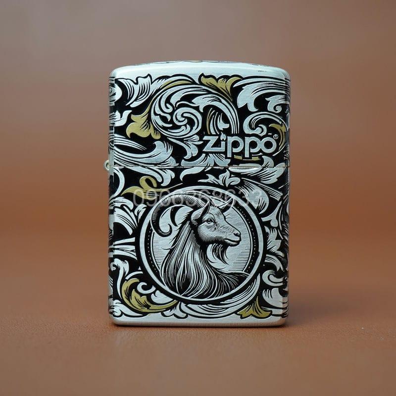 Zippo 12 con giáp cao cấp năm Mùi – Dê - Hình ảnh 3