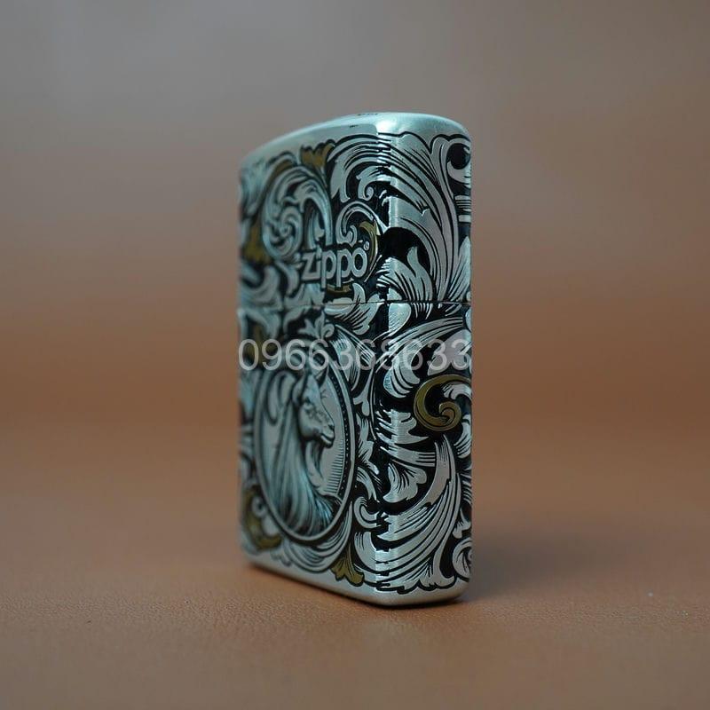 Zippo 12 con giáp cao cấp năm Mùi – Dê - Hình ảnh 4