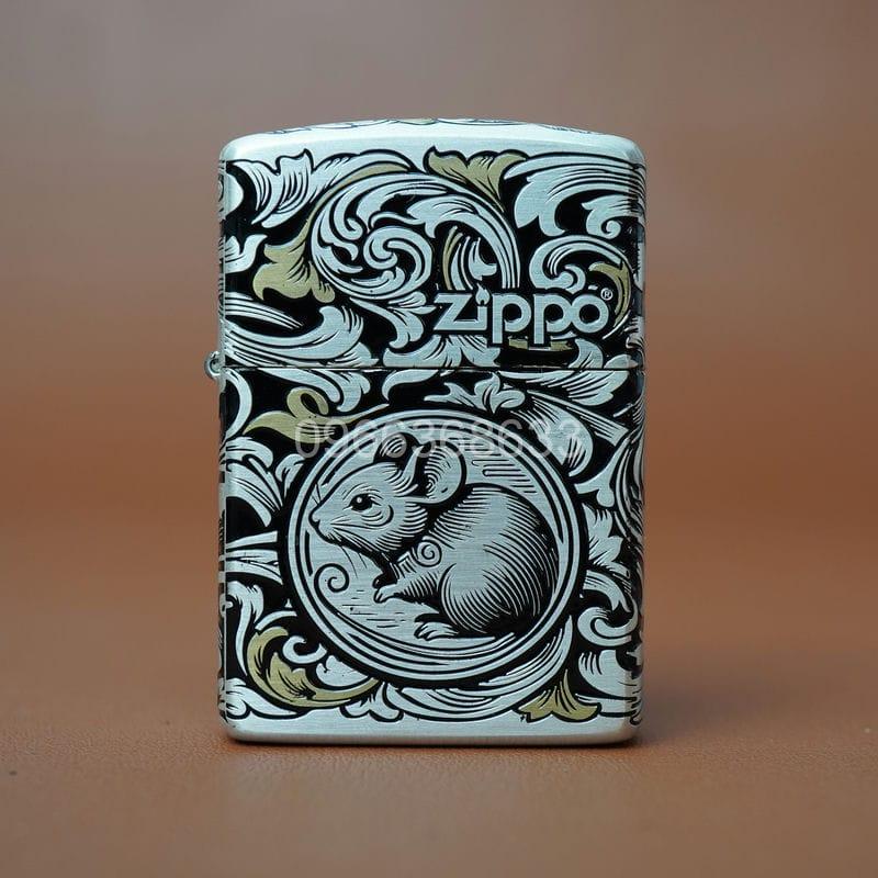 Zippo 12 con giáp cao cấp năm Tí – Chuột 12.1CC - Hình ảnh 3