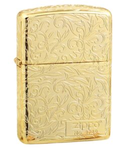 Zippo Gold-plated Arabesque Pattern with Logo Zippo - ZA-3-22D