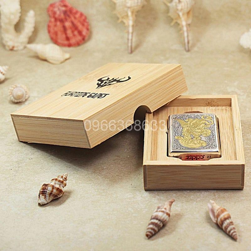 Zippo Silver Plated Two-Tone Lucky Pixiu - OD20 - Hình ảnh 7