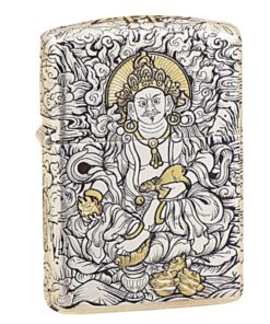 Zippo Two-Tone Silver Plated God of Wealth - OD13