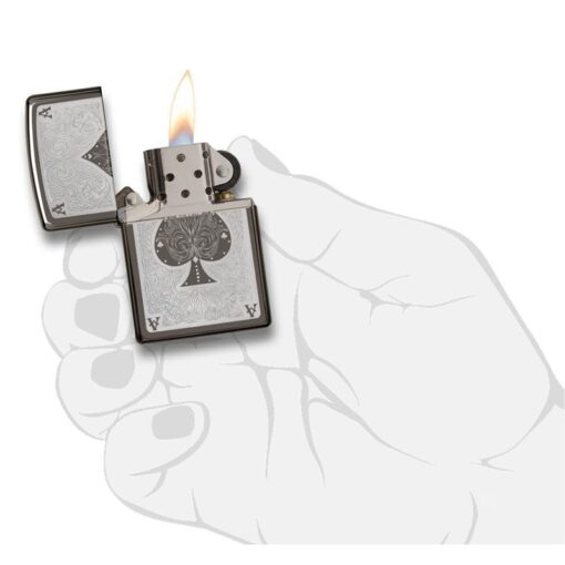 Zippo Ace Filigree Black Ice - 28323 - Hình ảnh 5
