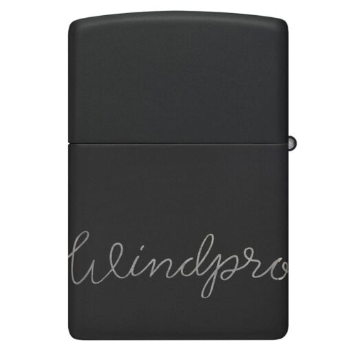 Zippo Cursive Zippo Design Black Matte - 48979 - Hình ảnh 5