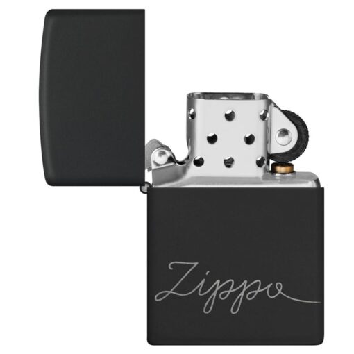 Zippo Cursive Zippo Design Black Matte - 48979 - Hình ảnh 8