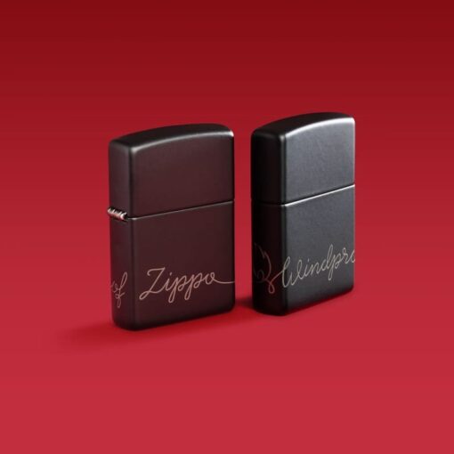 Zippo Cursive Zippo Design Black Matte - 48979 - Hình ảnh 12