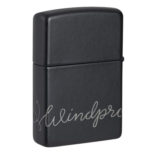 Zippo Cursive Zippo Design Black Matte - 48979 - Hình ảnh 3