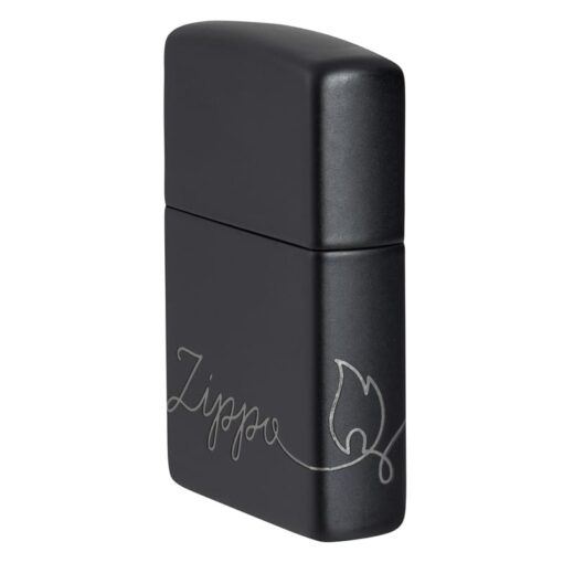 Zippo Cursive Zippo Design Black Matte - 48979 - Hình ảnh 6