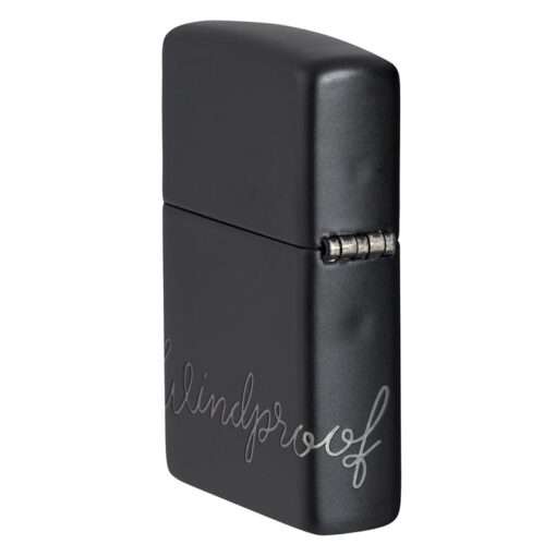 Zippo Cursive Zippo Design Black Matte - 48979 - Hình ảnh 7