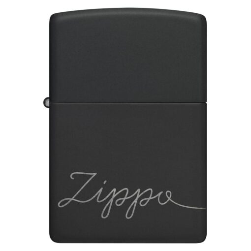 Zippo Cursive Zippo Design Black Matte - 48979 - Hình ảnh 4