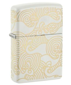 Zippo Waves Design Laser 360° White Matte - 48909