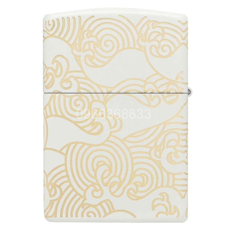 Zippo Waves Design Laser 360° White Matte - 48909 - Hình ảnh 5