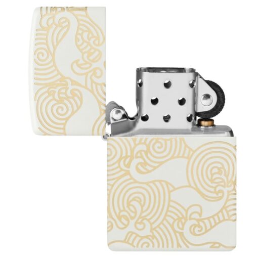 Zippo Waves Design Laser 360° White Matte - 48909 - Hình ảnh 8