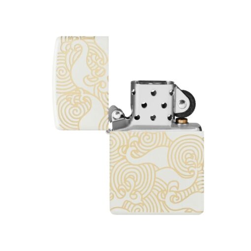 Zippo Waves Design Laser 360° White Matte - 48909 - Hình ảnh 2