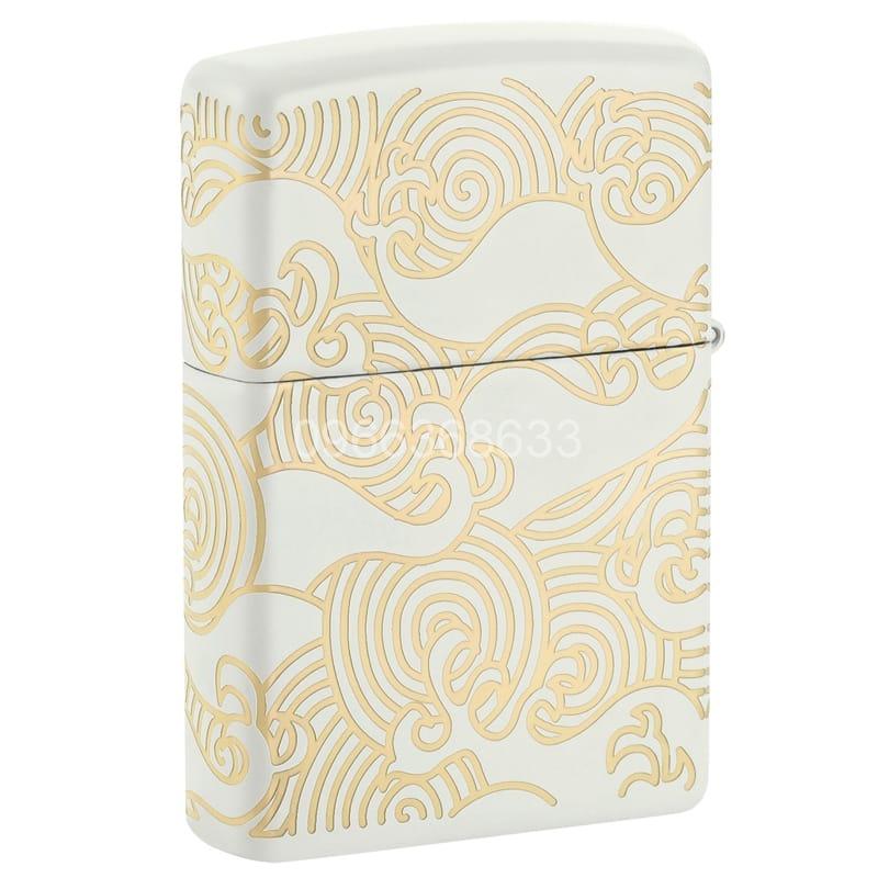 Zippo Waves Design Laser 360° White Matte - 48909 - Hình ảnh 3
