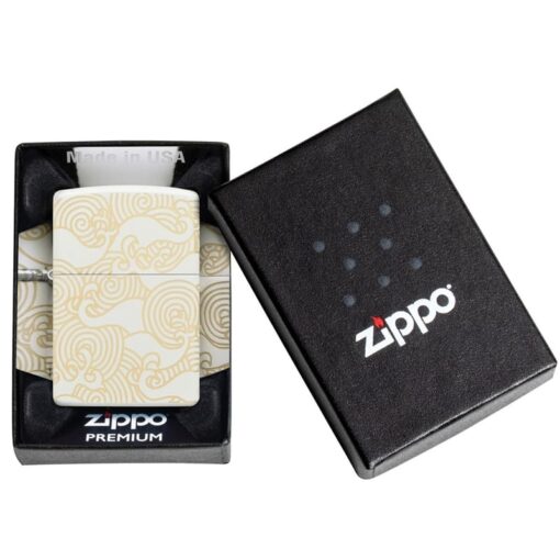 Zippo Waves Design Laser 360° White Matte - 48909 - Hình ảnh 11