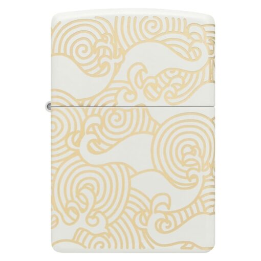 Zippo Waves Design Laser 360° White Matte - 48909 - Hình ảnh 4
