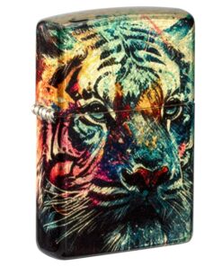 Zippo Painted Tiger 540 Tumbled Brass - 46145
