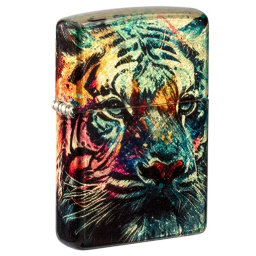 Zippo Painted Tiger 540 Tumbled Brass - 46145