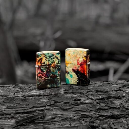 Zippo Painted Tiger 540 Tumbled Brass - 46145 - Hình ảnh 12
