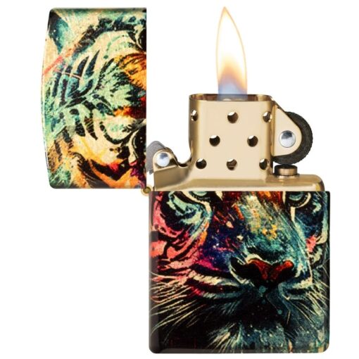 Zippo Painted Tiger 540 Tumbled Brass - 46145 - Hình ảnh 9