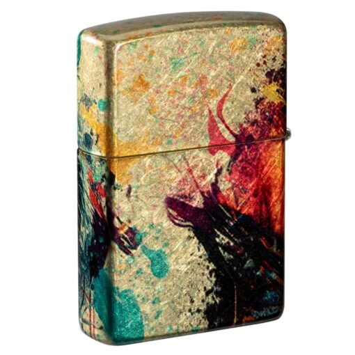 Zippo Painted Tiger 540 Tumbled Brass - 46145 - Hình ảnh 3