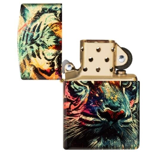 Zippo Painted Tiger 540 Tumbled Brass - 46145 - Hình ảnh 8