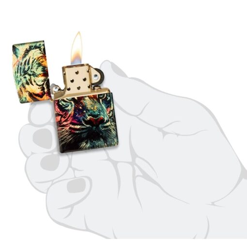 Zippo Painted Tiger 540 Tumbled Brass - 46145 - Hình ảnh 10