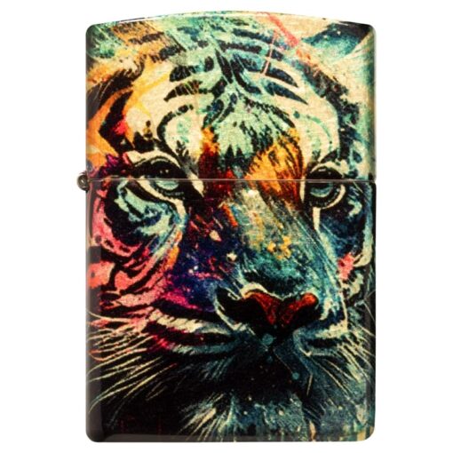 Zippo Painted Tiger 540 Tumbled Brass - 46145 - Hình ảnh 4
