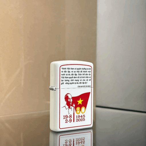 Zippo Kỷ niệm 80 năm Cách mạng Tháng Tám và Quốc khánh 2-9 - 214-A80-CT - Hình ảnh 2
