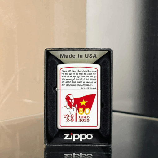 Zippo Kỷ niệm 80 năm Cách mạng Tháng Tám và Quốc khánh 2-9 - 214-A80-CT - Hình ảnh 4
