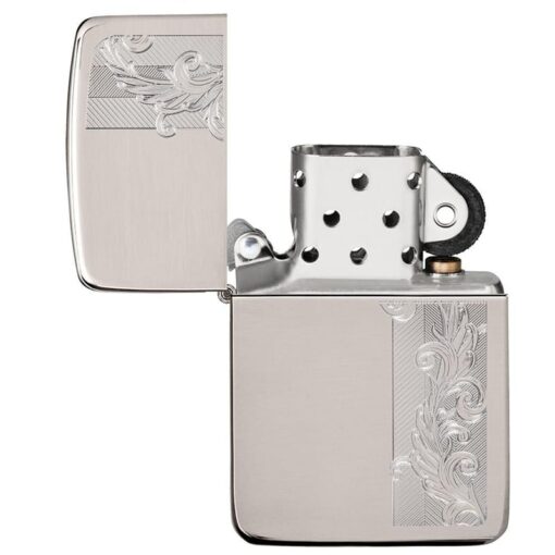 Zippo 1941 Replica Sterling Silver Herringbone Filigree Design - 49558 - Hình ảnh 5