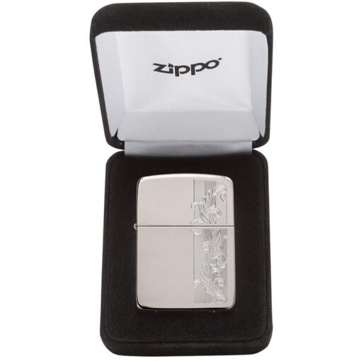 Zippo 1941 Replica Sterling Silver Herringbone Filigree Design - 49558 - Hình ảnh 8